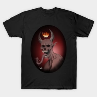 Demon with hellfire crown T-Shirt